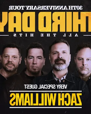 Live concert by Third Day & Zach Williams